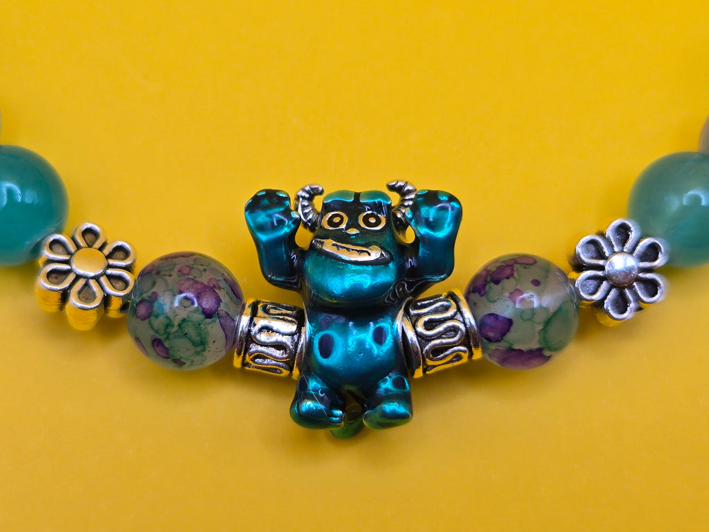 Sulley inspired charmed bracelet