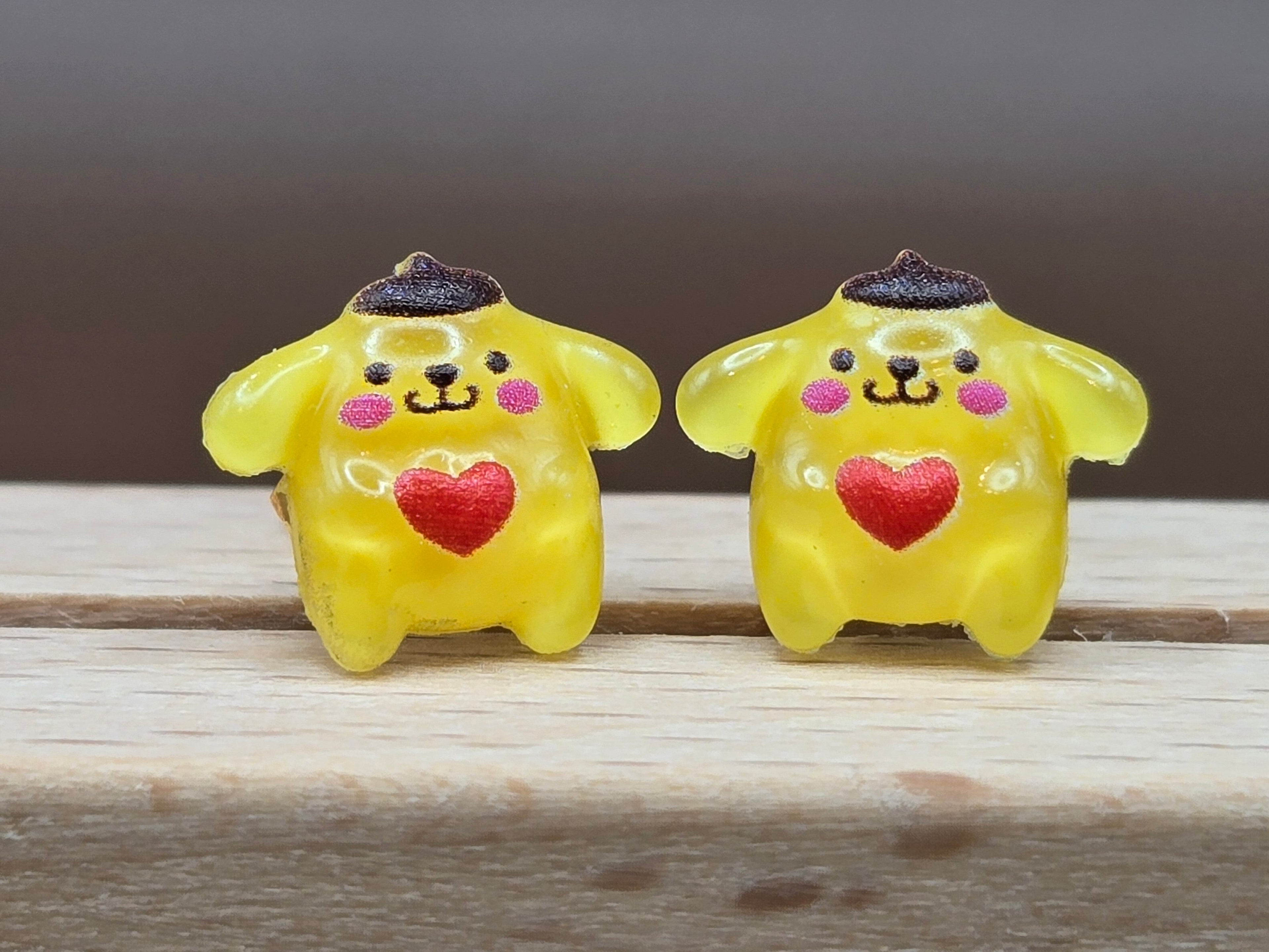 Pompom Stud Earrings